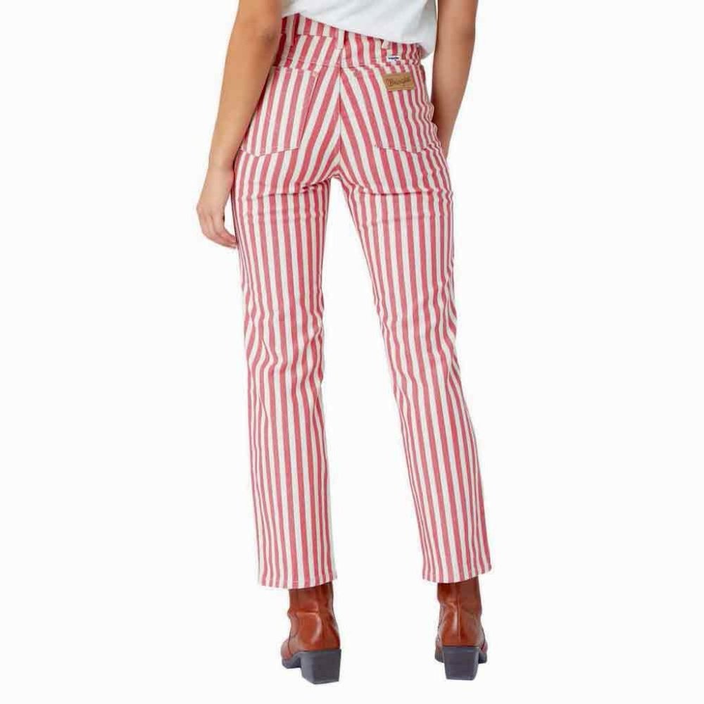 Wrangler Wild West 603 High Rise Straight Jeans in Raspberry Ripple - Picture 5 of 7